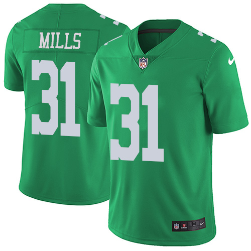 Nike Eagles #31 Jalen Mills Green Youth Stitched NFL Limited Rush Jersey